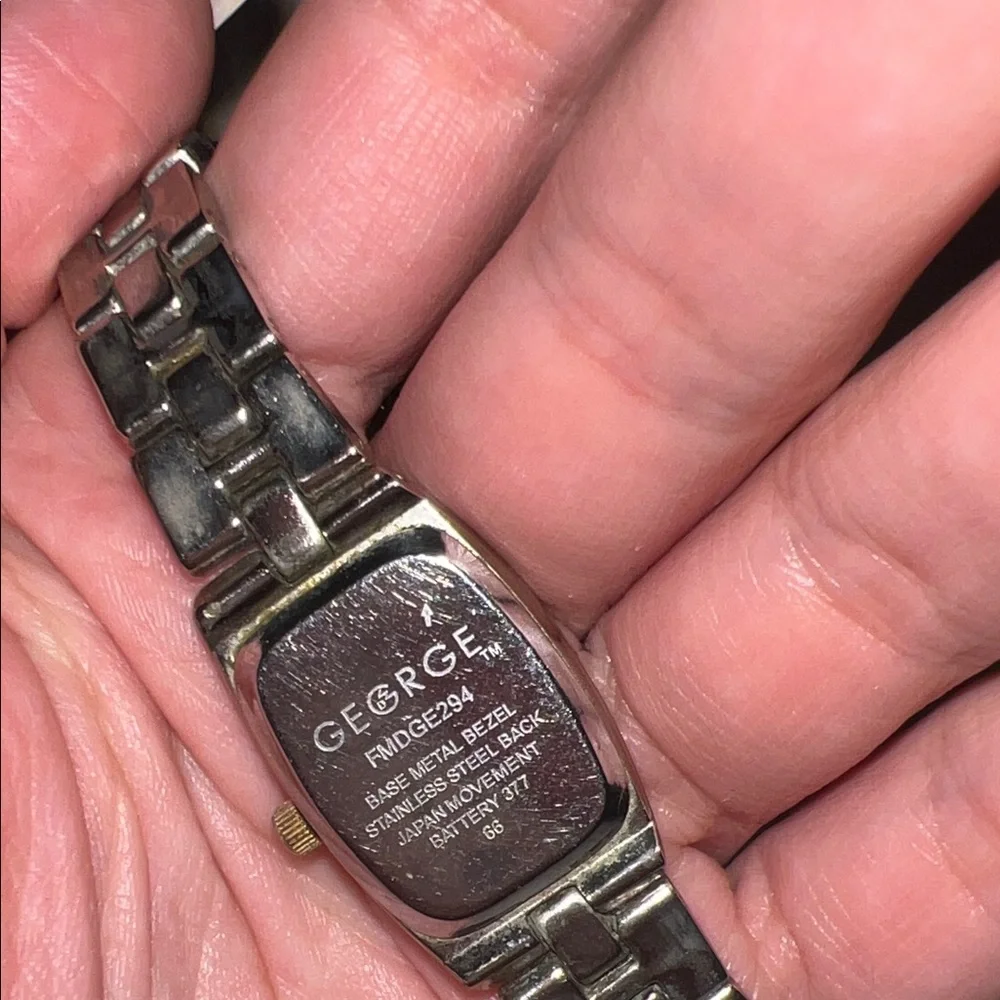 Silver Tone Women's Bracelet Watch Necklace